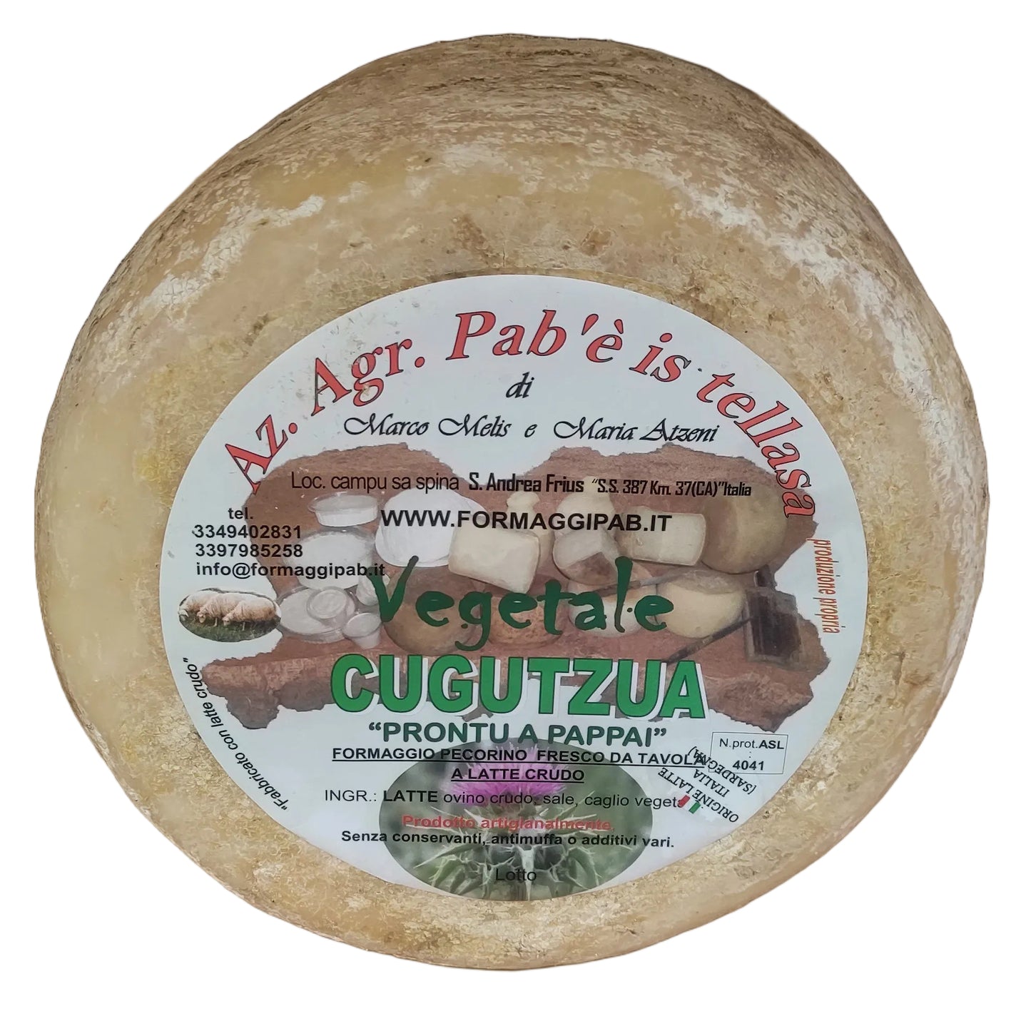 CUGUTZUA (pecorino a caglio vegetale)